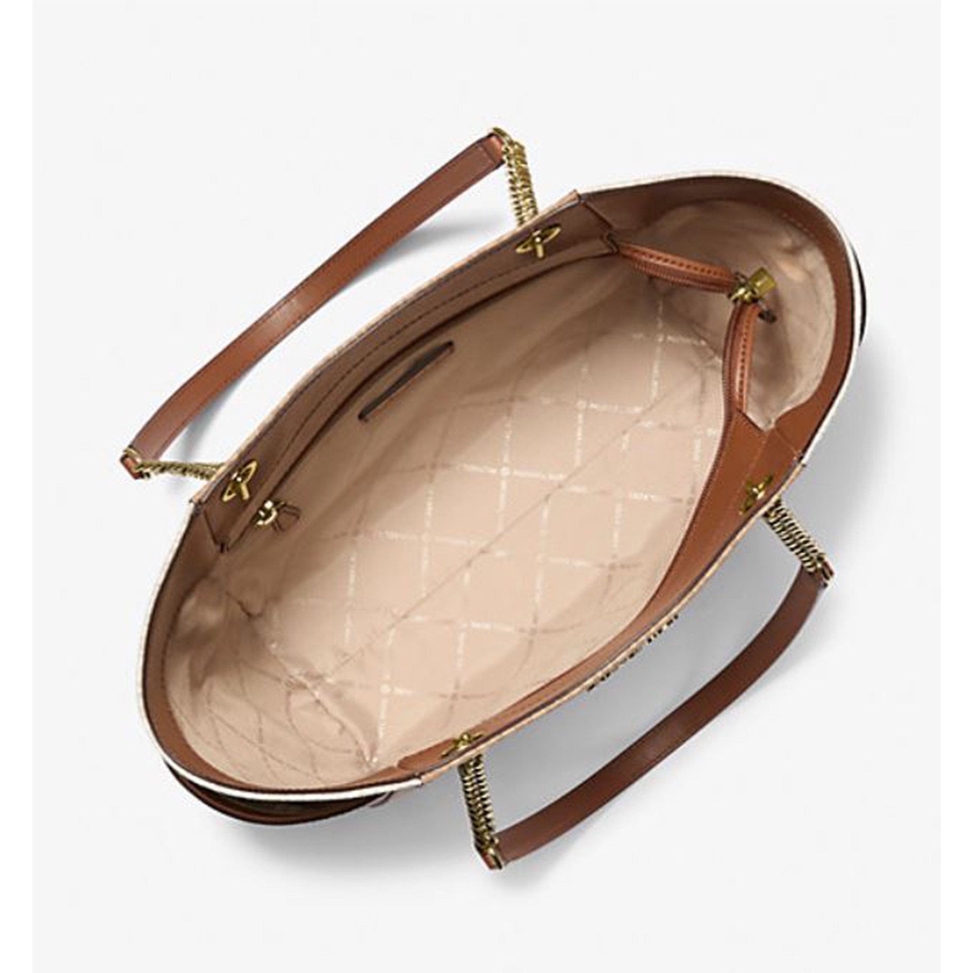 Foto 3 pulgar | Bolsa Michael Kors Jet Set  Grande  Con Bloques De Colores  Camelmulti - Venta Internacional.