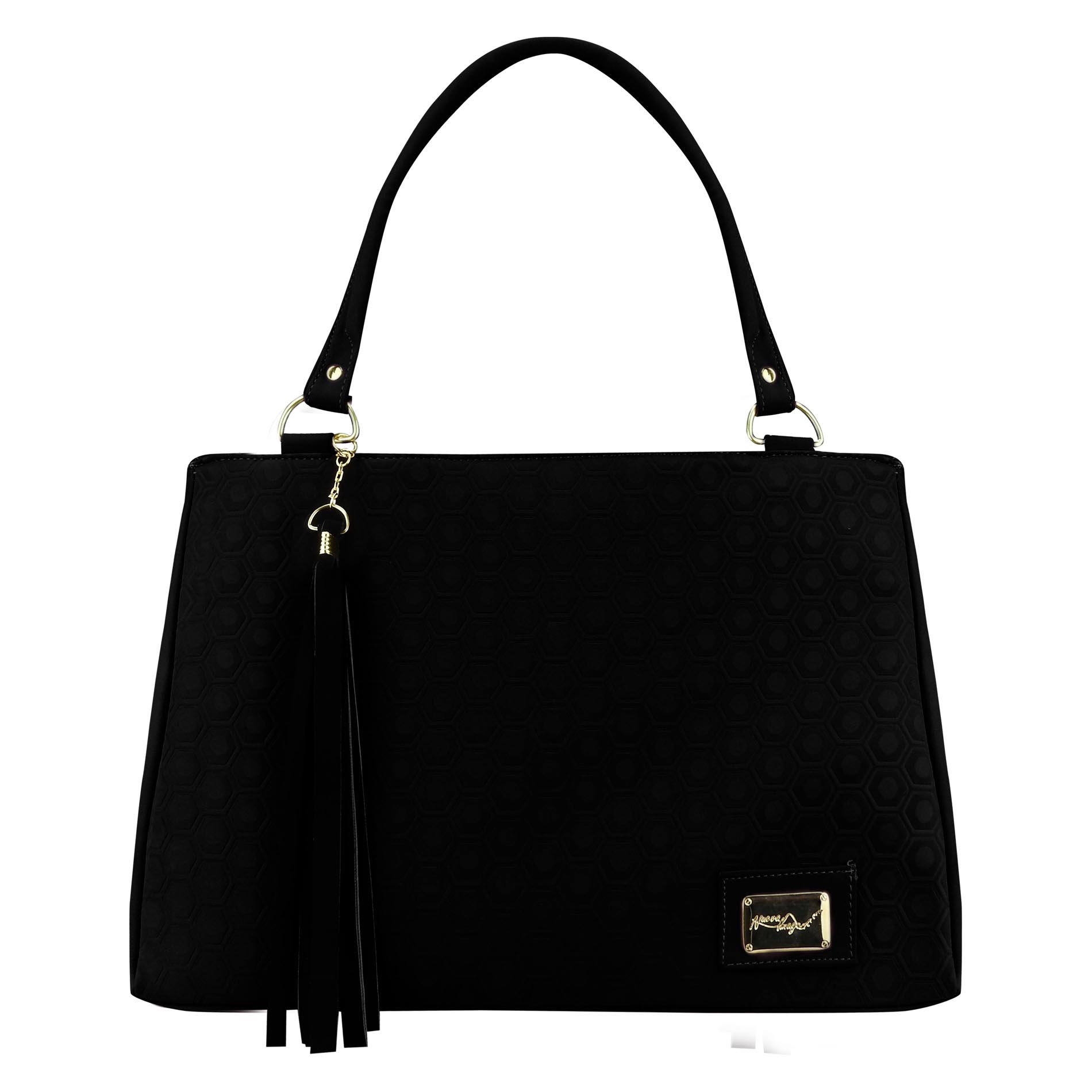 Foto 2 pulgar | Bolsa Nueva Imagen para Dama Negro Nobuk Panal Sintético