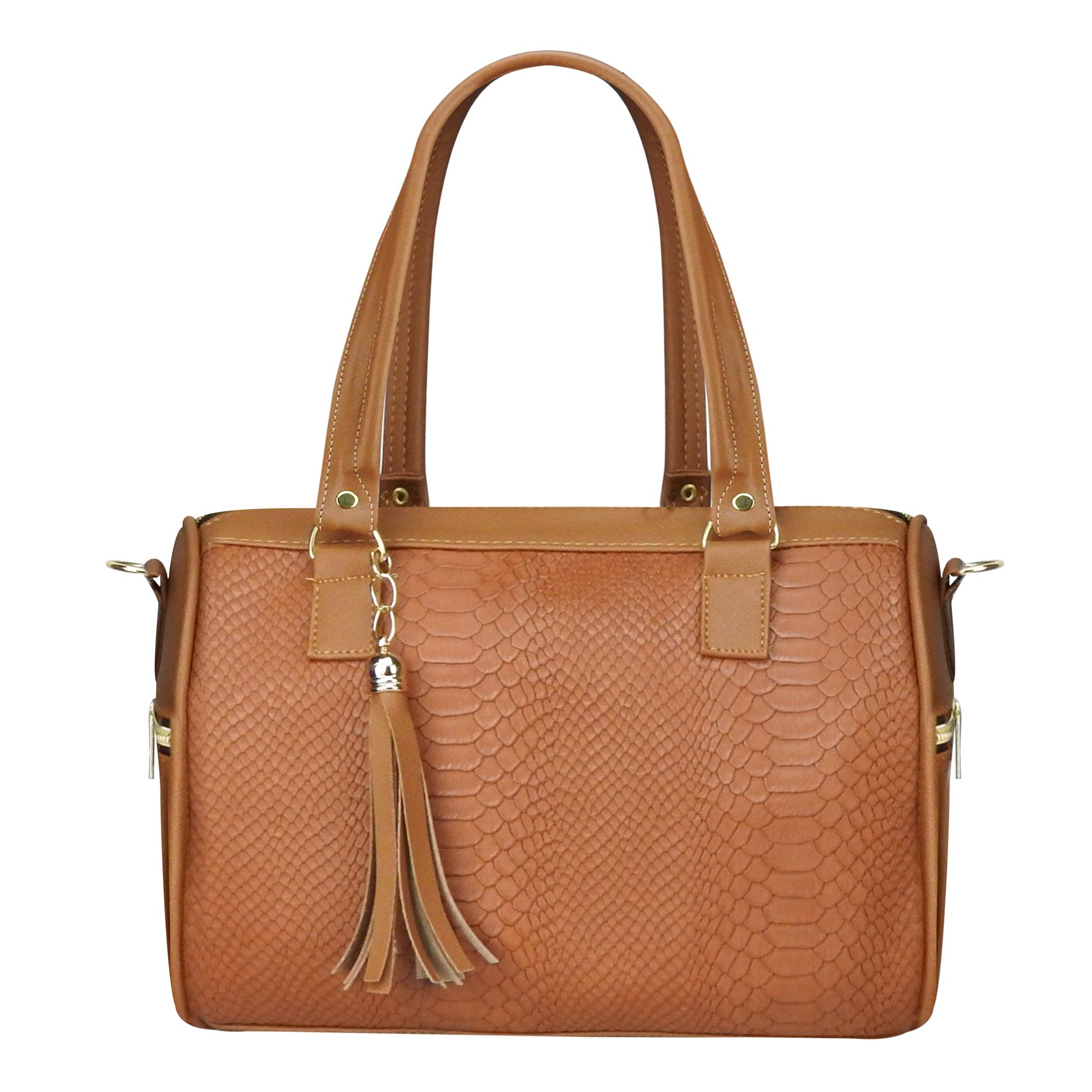 Foto 2 | Bolsa Nueva Imagen para Dama Camel Piton Sintético