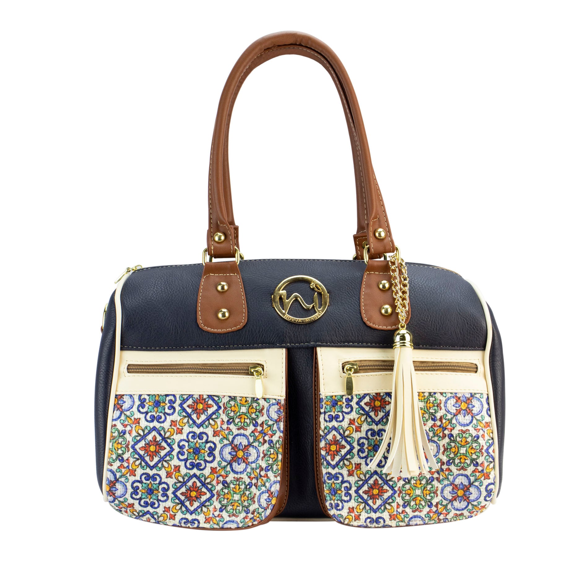 Bolsa Nueva Imagen para Dama Marino Texano Yute Sintético Charlotte $645