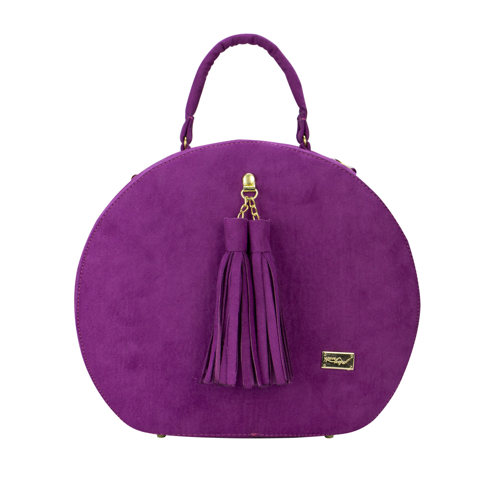 Bolsa Nueva Imagen Jackie color Violeta para Dama Triángulos Sintético