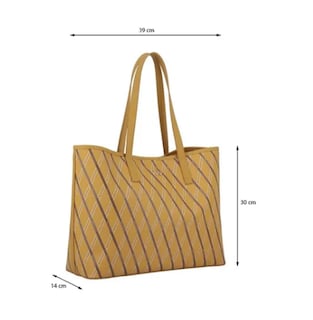 Foto 2 | Bolsa para Dama Tipo Tote Westies color Amarillo