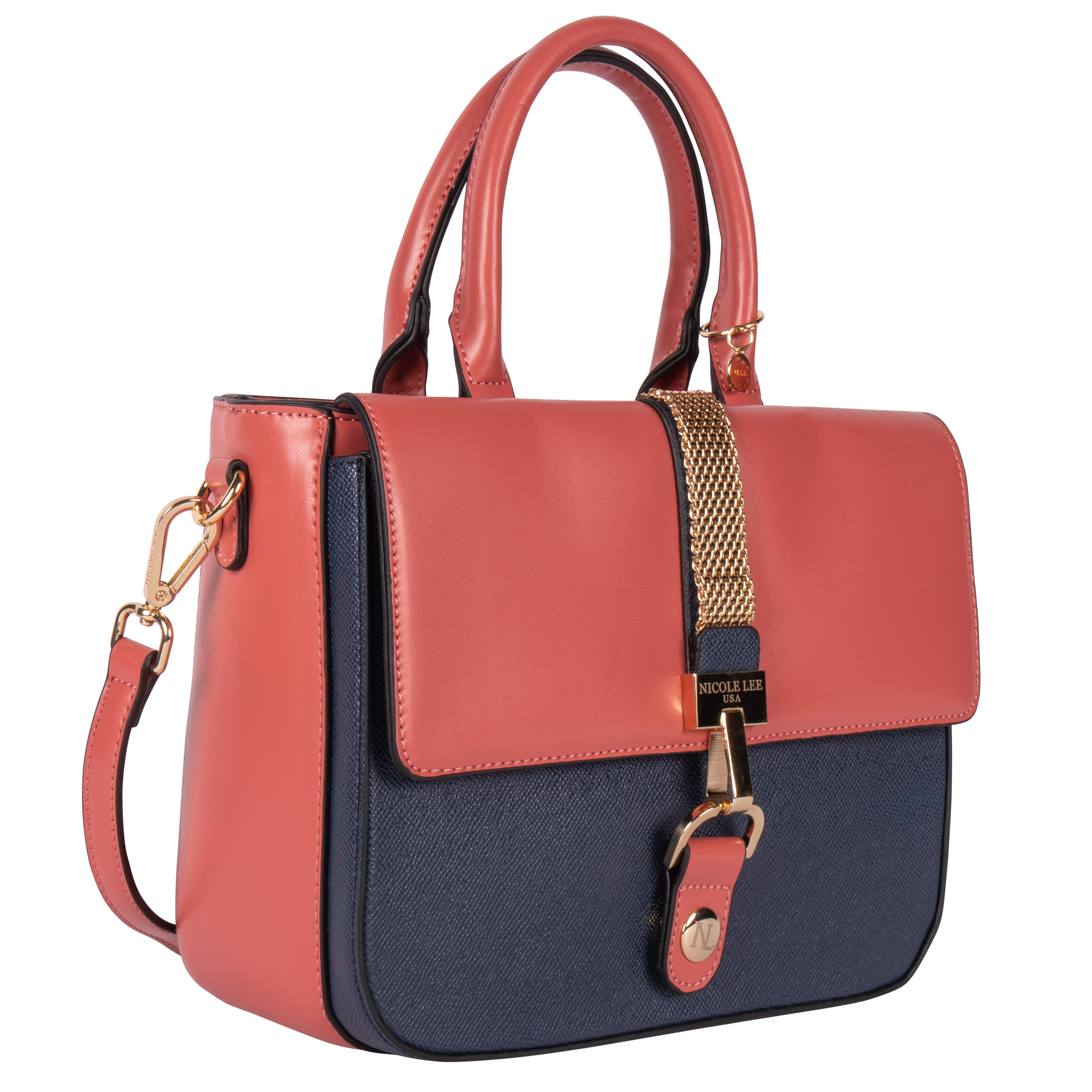 Bolsa de Mano Nicole Lee Petra Multicolor con Solapa