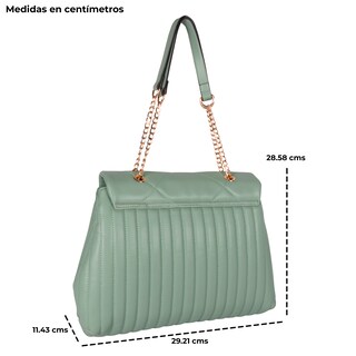 Foto 3 | Bolsa Shoulder Nicole Lee Acolchada con Solapa Sage