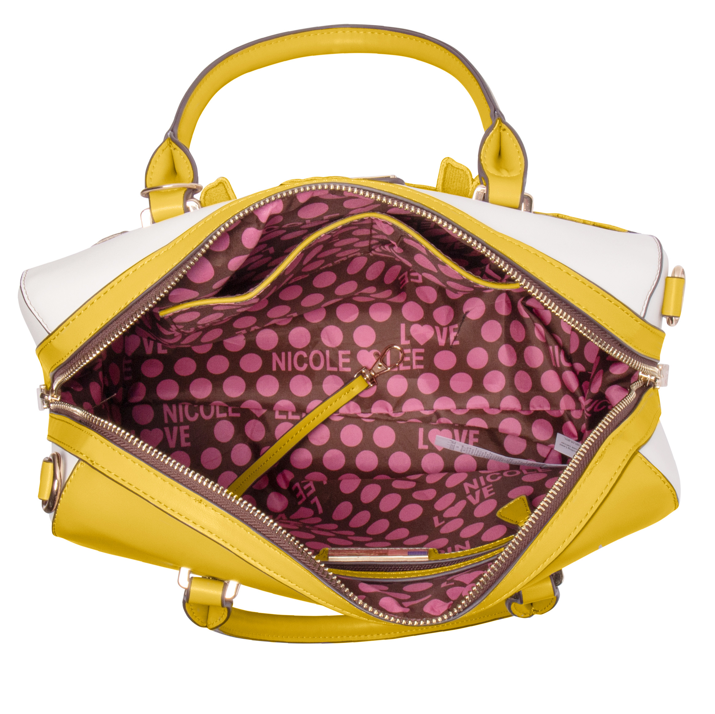 Foto 3 pulgar | Bolsa Nicole Lee Cassia color Amarillo para Mujer