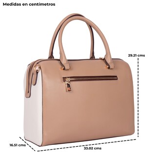 Foto 3 | Bolsa Boston Marca Nicole Lee Corte Laser y Bordado Sand