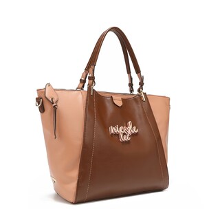 Foto 2 | Bolsa Satchel Nicole Lee con Placa color Café
