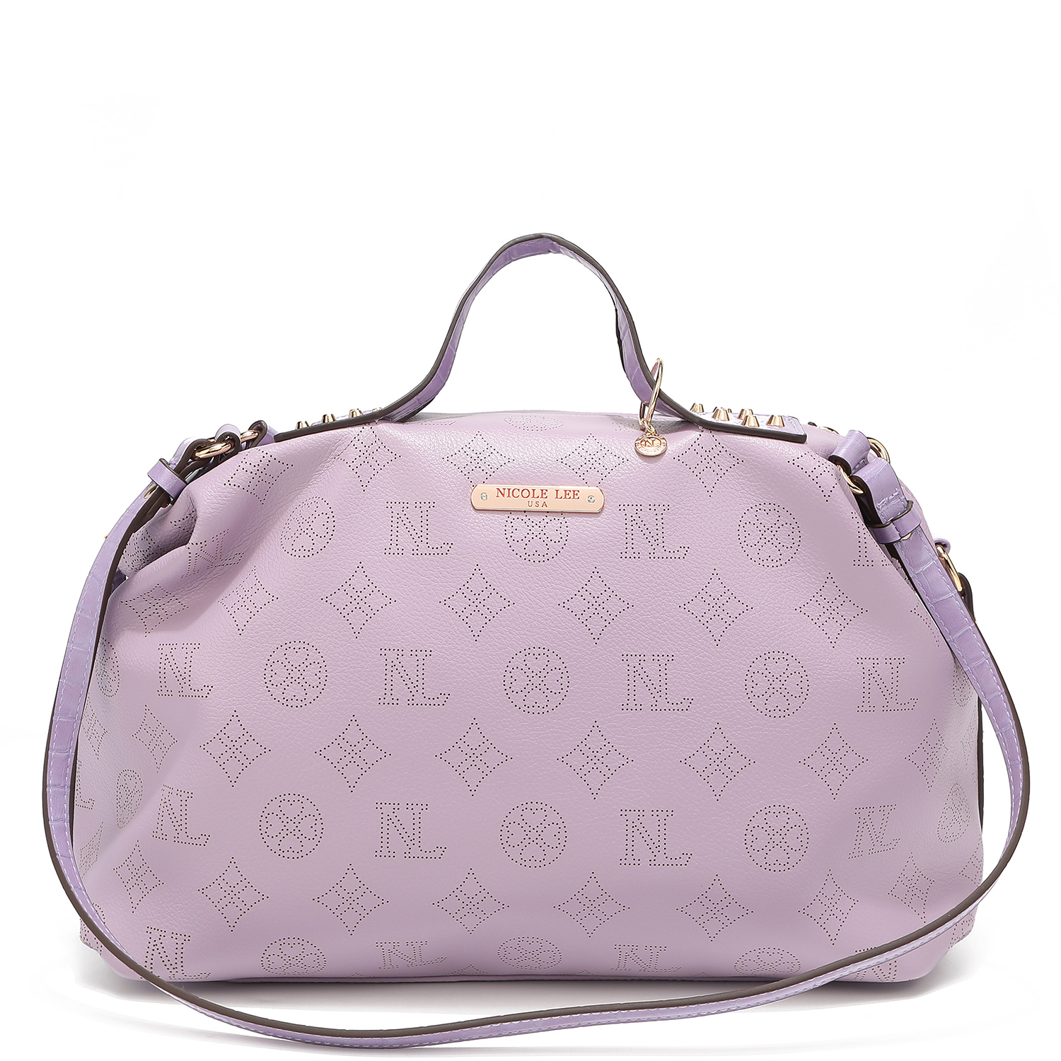 Bolsa Nicole Lee Jolie color Púrpura Corte Láser