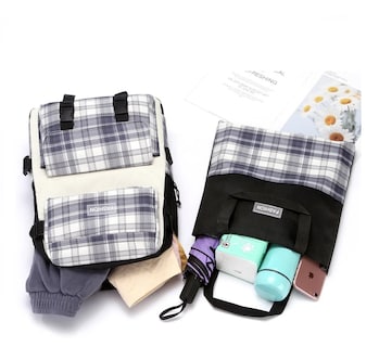 Foto 3 | Juego de 5 Bolsos de Hombro Mano Mochila Cartera Lapicera Fashion color Negro