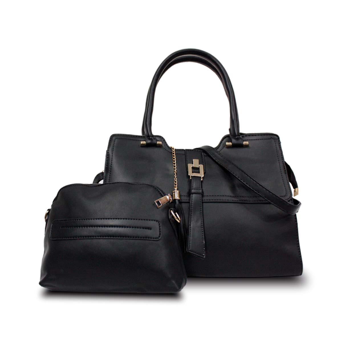 Foto 1 | Set Bolso Y Cosmetiquera Mccarthy Bol-02 Negro