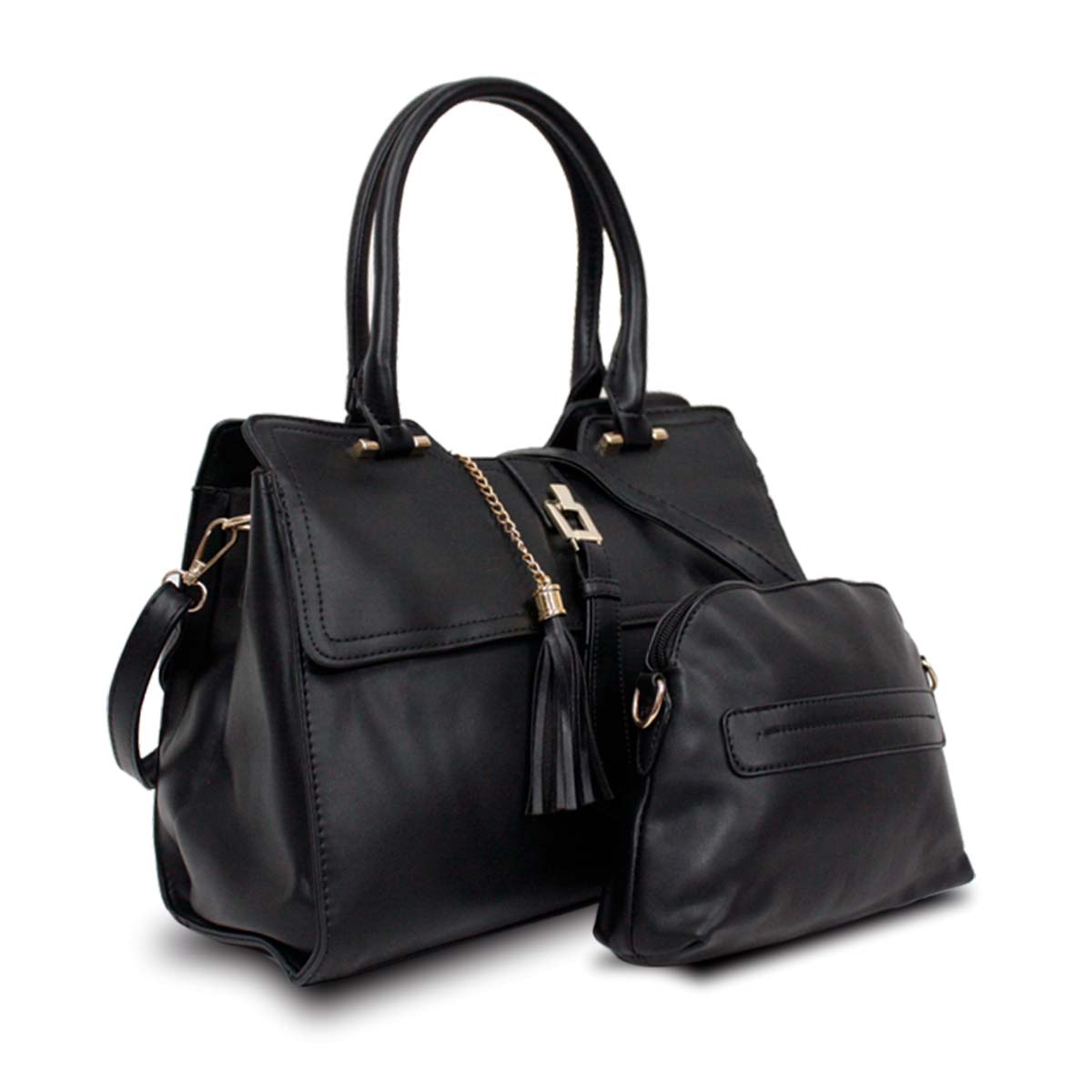 Foto 2 | Set Bolso Y Cosmetiquera Mccarthy Bol-02 Negro