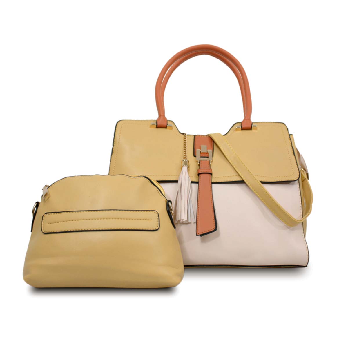 Foto 1 | Set Bolso Y Cosmetiquera Mccarthy Bol-02 Amarillo