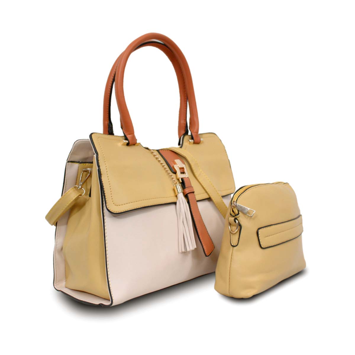 Foto 2 | Set Bolso Y Cosmetiquera Mccarthy Bol-02 Amarillo