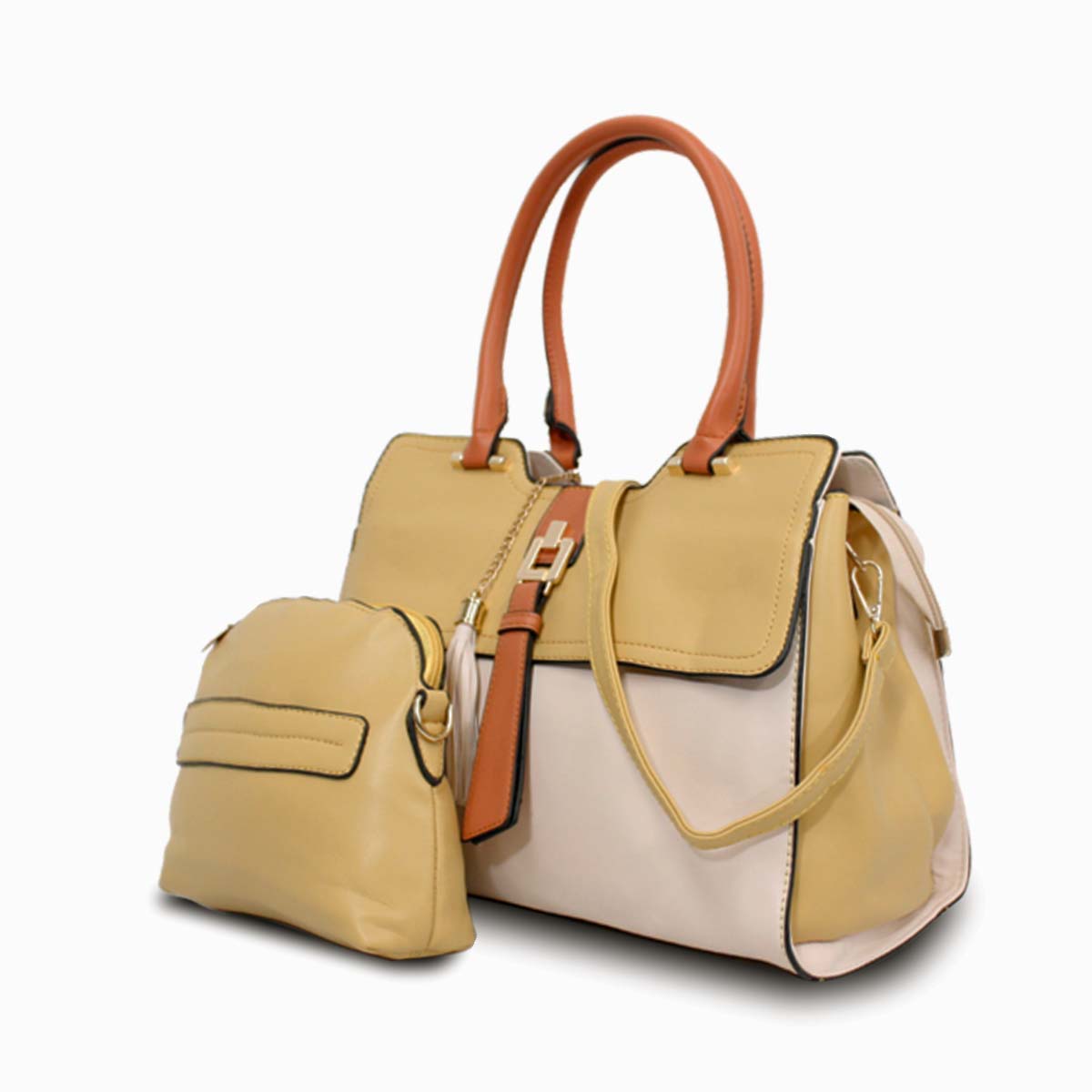 Foto 3 | Set Bolso Y Cosmetiquera Mccarthy Bol-02 Amarillo