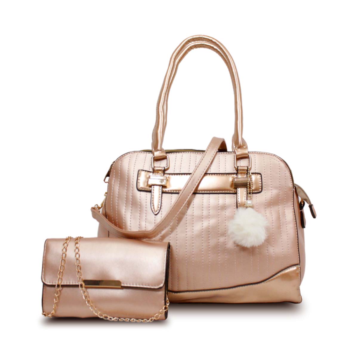 Set Bolso Y Cartera Mccarthy Bol-04 Coral