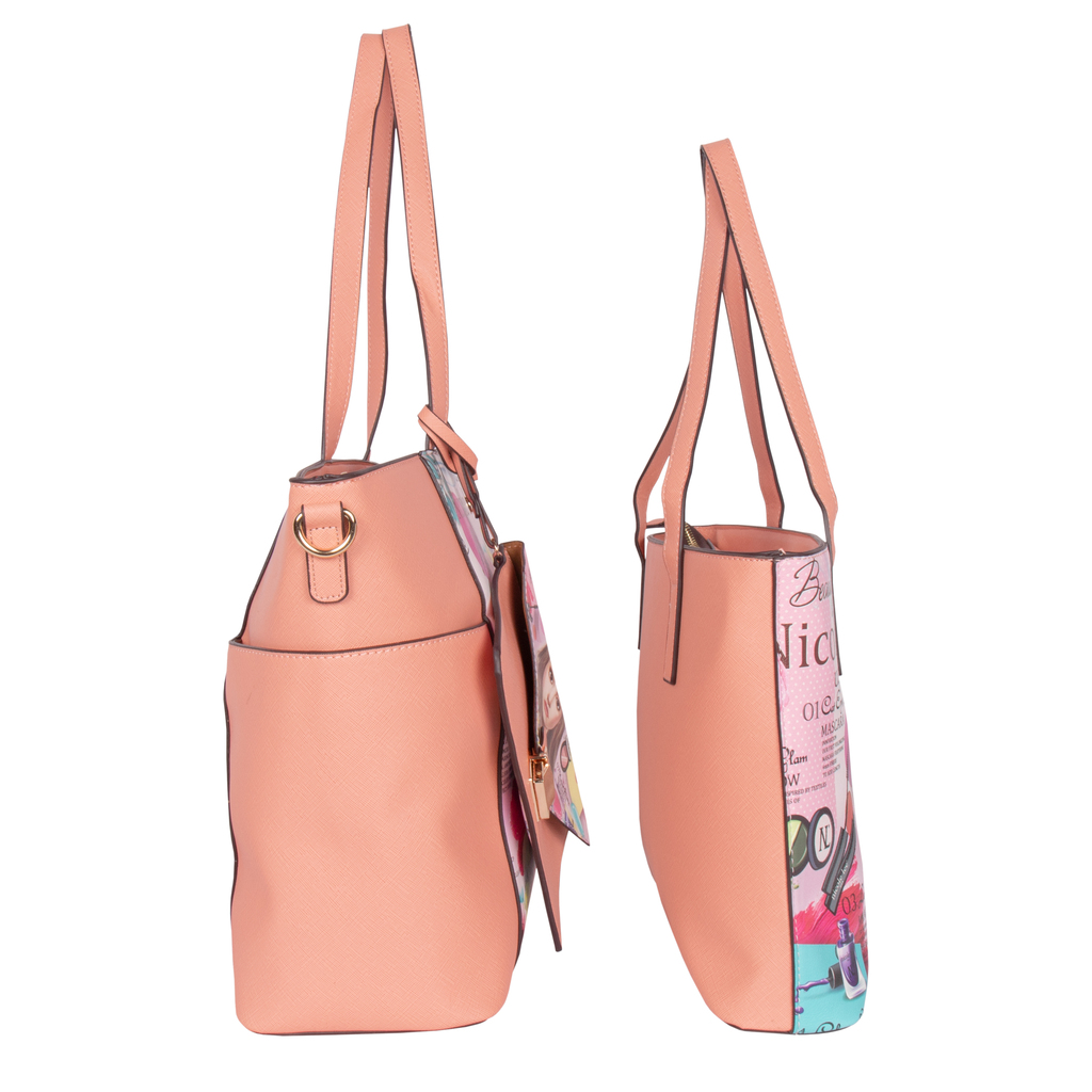 Foto 2 | Set Nicole Lee Bolsa Shopper Cuadrada y Clutch Venecia