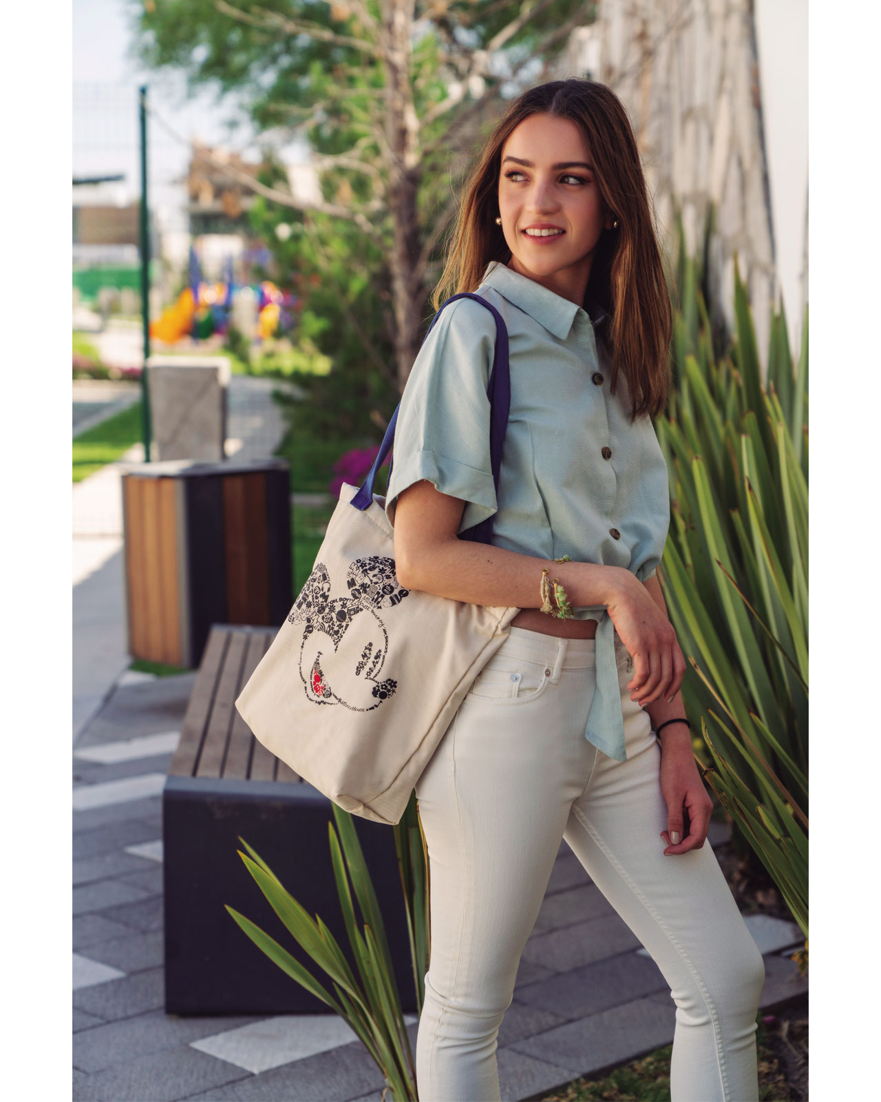 Foto 4 pulgar | Bolsa Mickey Tesso Home color Beige