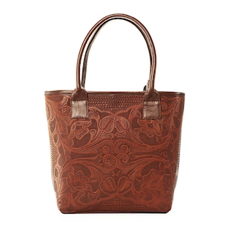 Foto 2 | Bolso Tote A Ángelozano Modelo Soraya Piel Grabada Color Café