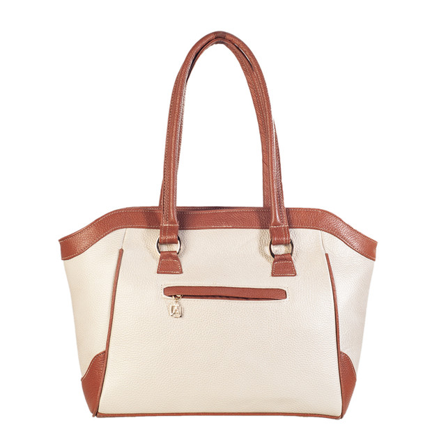 Foto 3 pulgar | Bolso Tote A Ángelozano Modelo Maya De Piel Triple Telar Artesanal Color Oro Ligth