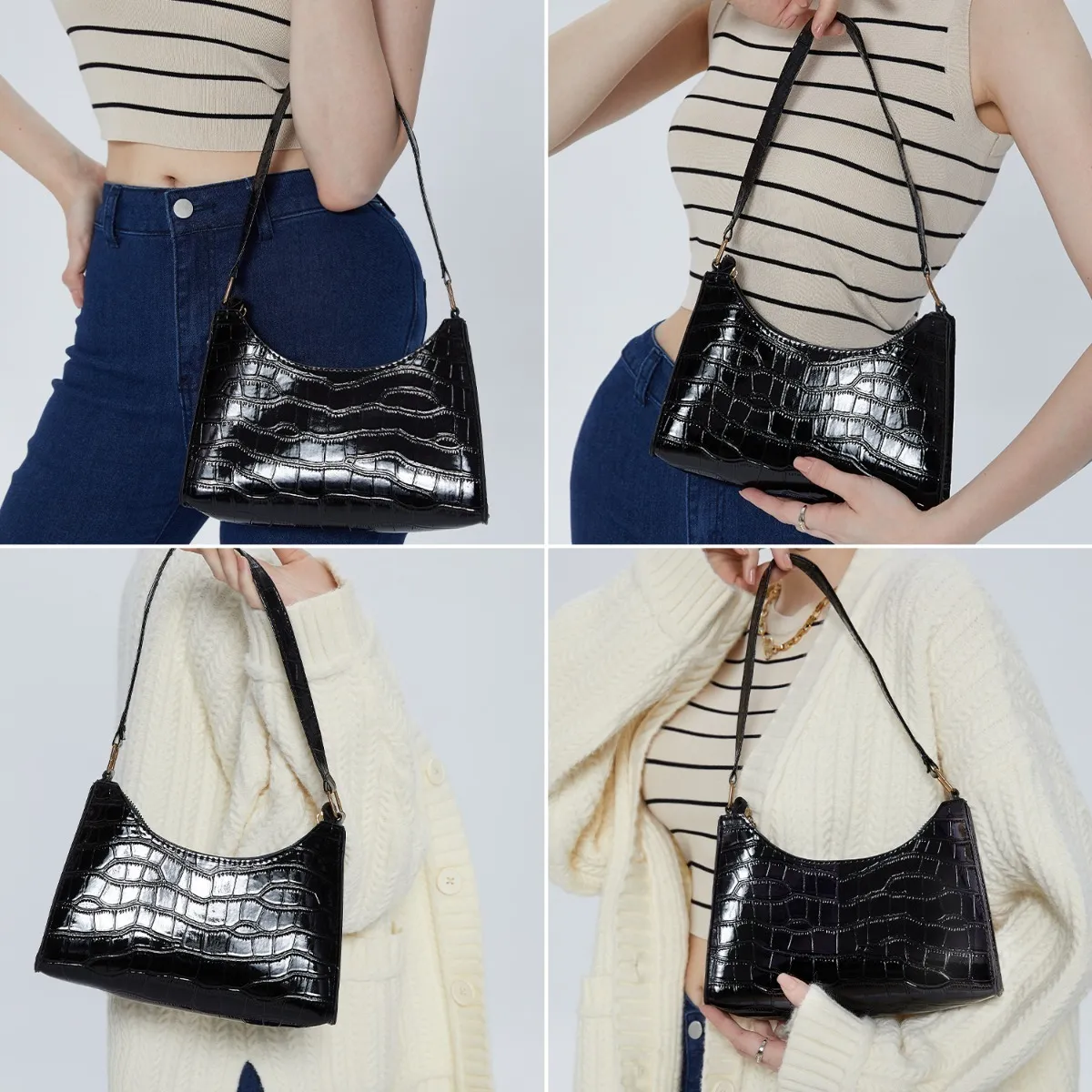 Foto 4 pulgar | Bolsa Malubero color Negro para Mujer