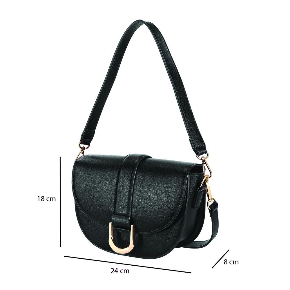 Foto 8 pulgar | Bolsa Handbag Enso EB205HBB color Negro para Mujer