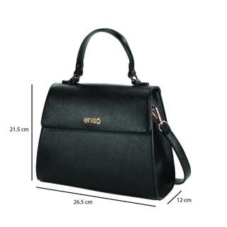 Foto 7 | Bolsa Enso Eb219hbb color Negro para Mujer