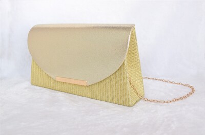 Foto 2 | Bolsa de Mano Arette Acessorios color Dorado para Mujer