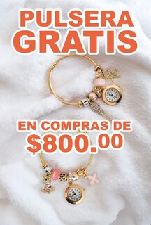 Foto 4 | Bolsa de Mano Arette Acessorios color Dorado para Mujer