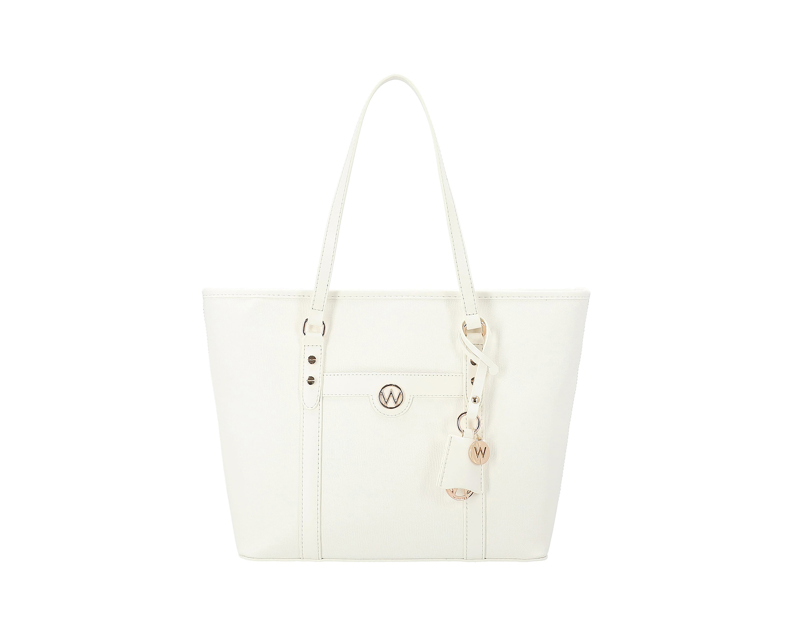 Foto 3 | Bolsa Tote Westies Hbkanien29we Blanco Sintético color Blanco