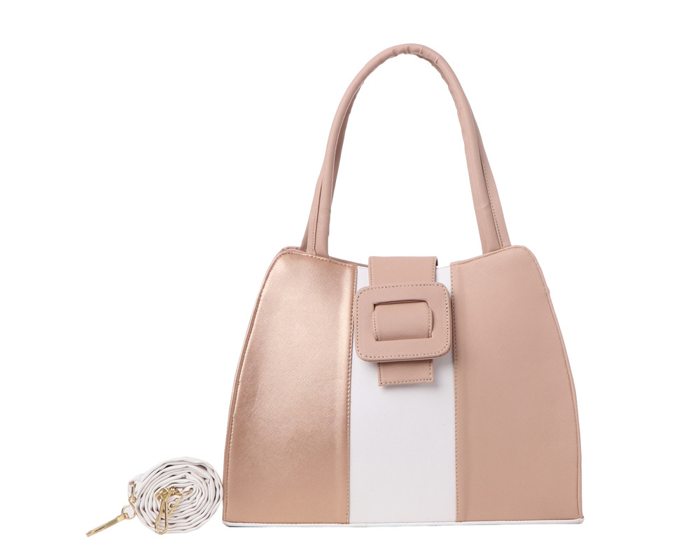 Bolsa Tote Casual Fana Via color Dorado F-2870