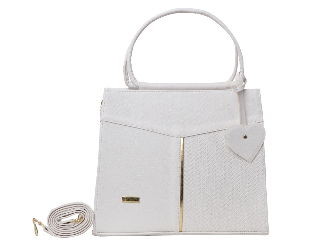 Bolsa Tote De Calidad Fana Kaili color Blanco F-2920