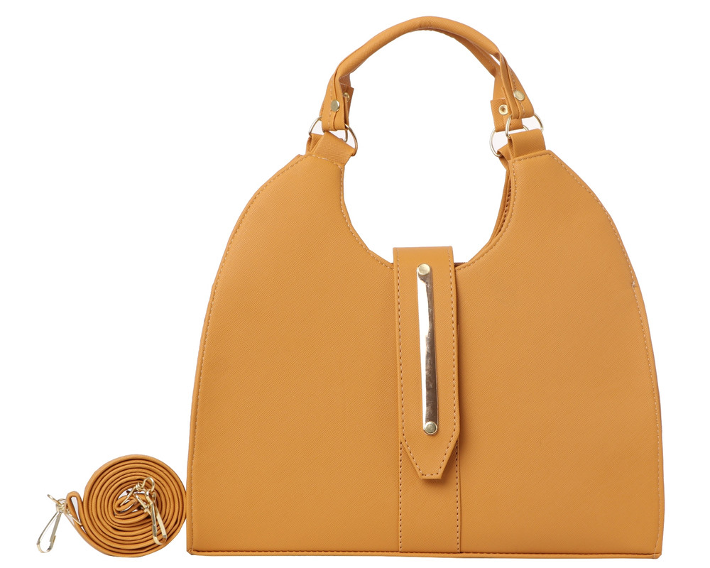 Bolsa Tote De Calidad Fana Inari color Amarillo F-2860