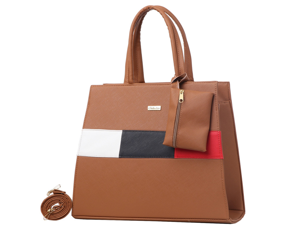 Foto 2 pulgar | Bolsa Tote Casual Fana Edén color Naranja F-2858