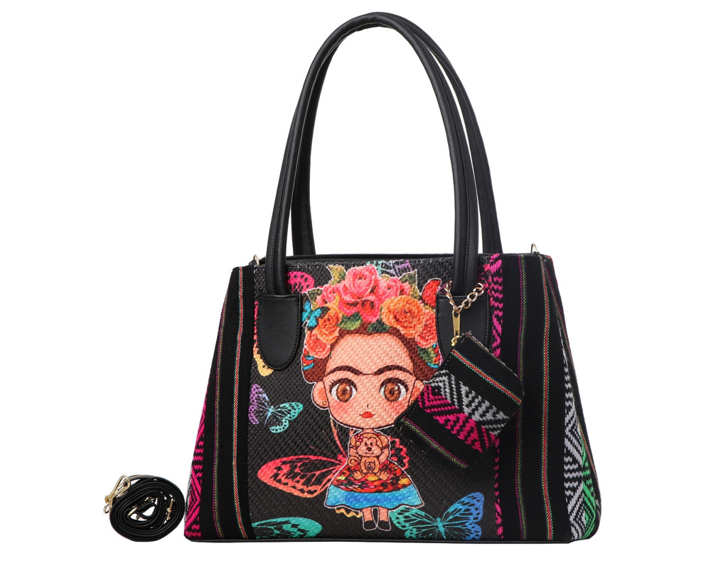 Bolsa Yute Artesanal Especial Fana F-3066 Miel Negro