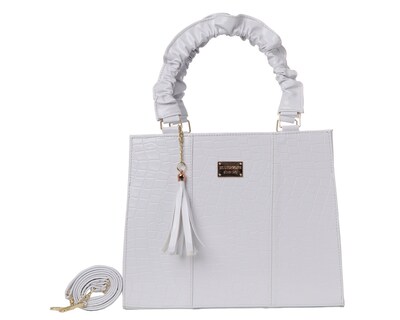 Foto 1 | Bolsa Tote De Calidad Fana Harper color Blanco F-2902