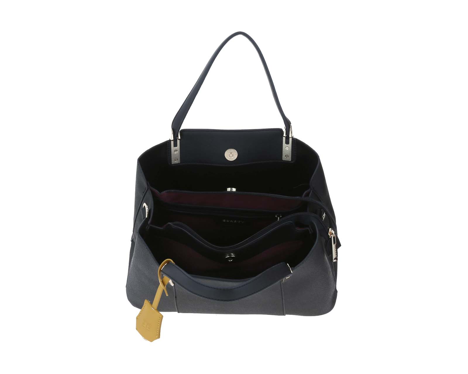 Foto 9 pulgar | Bolso De Dama Satchel Grande Gorett Negro Kleopa