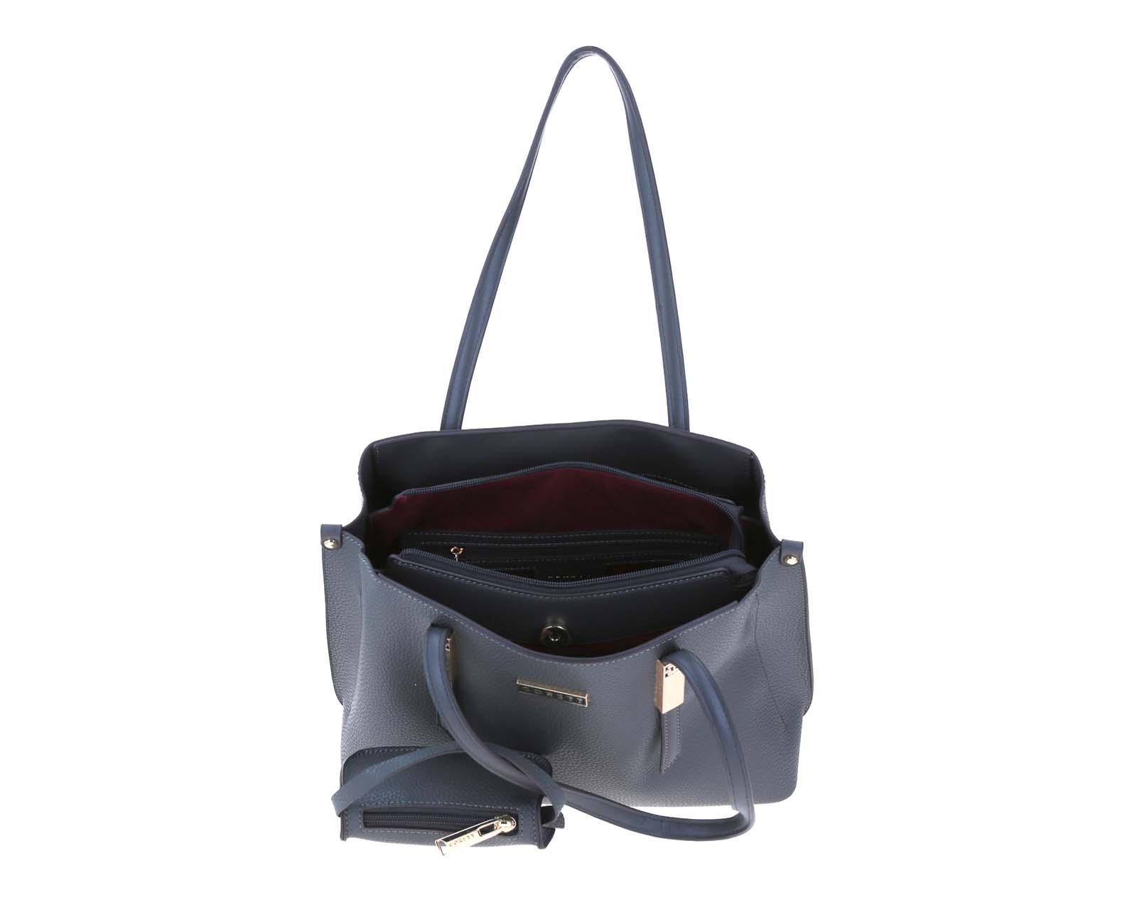Foto 9 pulgar | Bolso De Dama Tote Grande Gorett Gris Tabat