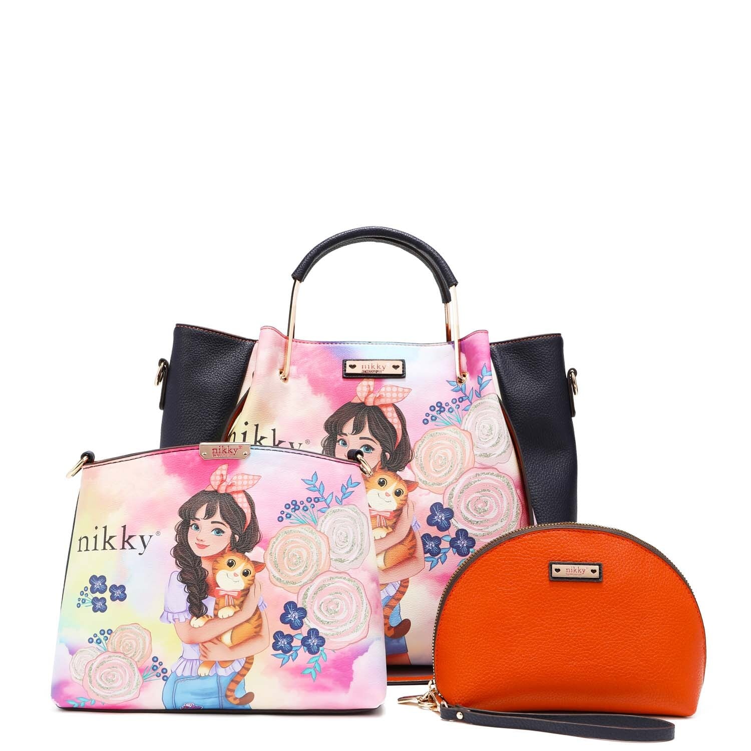 Set de Bolsa Nikky By Nicole Lee Clara 3 Piezas $1,919