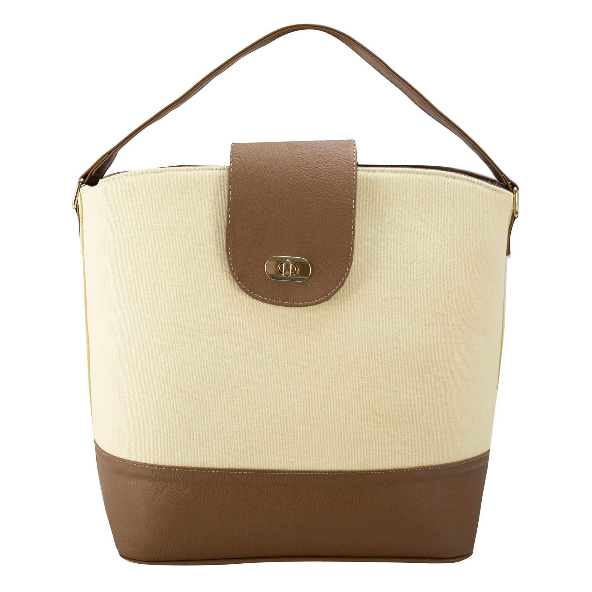 Bolso Nueva Imagen Megan Late Lona Victoria Camel Textil/Sintético para Dama