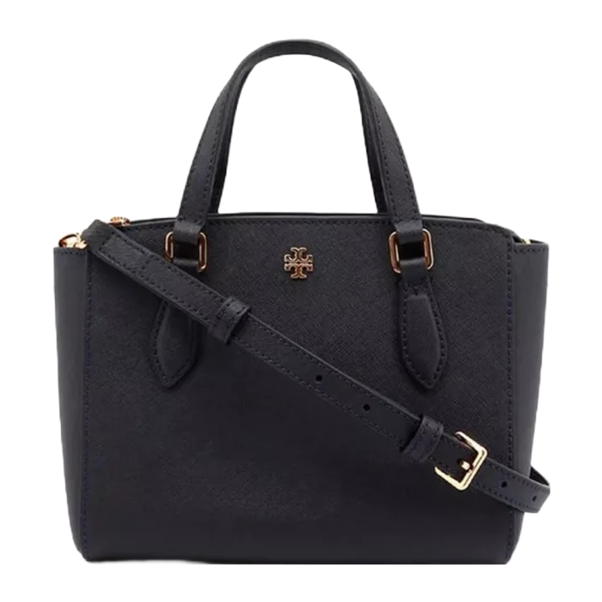 Bolsa Tory Burch Emerson Mini Top Zip Tote  64189 001 Negro