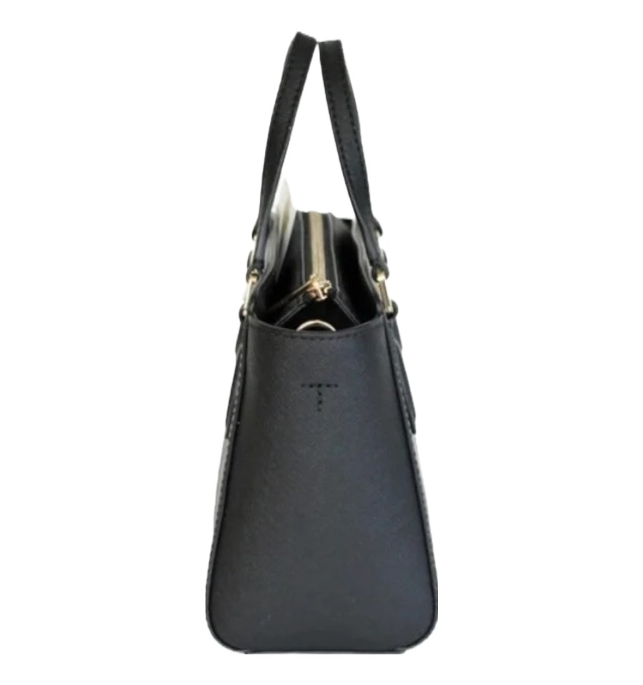 Foto 5 pulgar | Bolsa Tory Burch Emerson Mini Top Zip Tote  64189 001 Negro