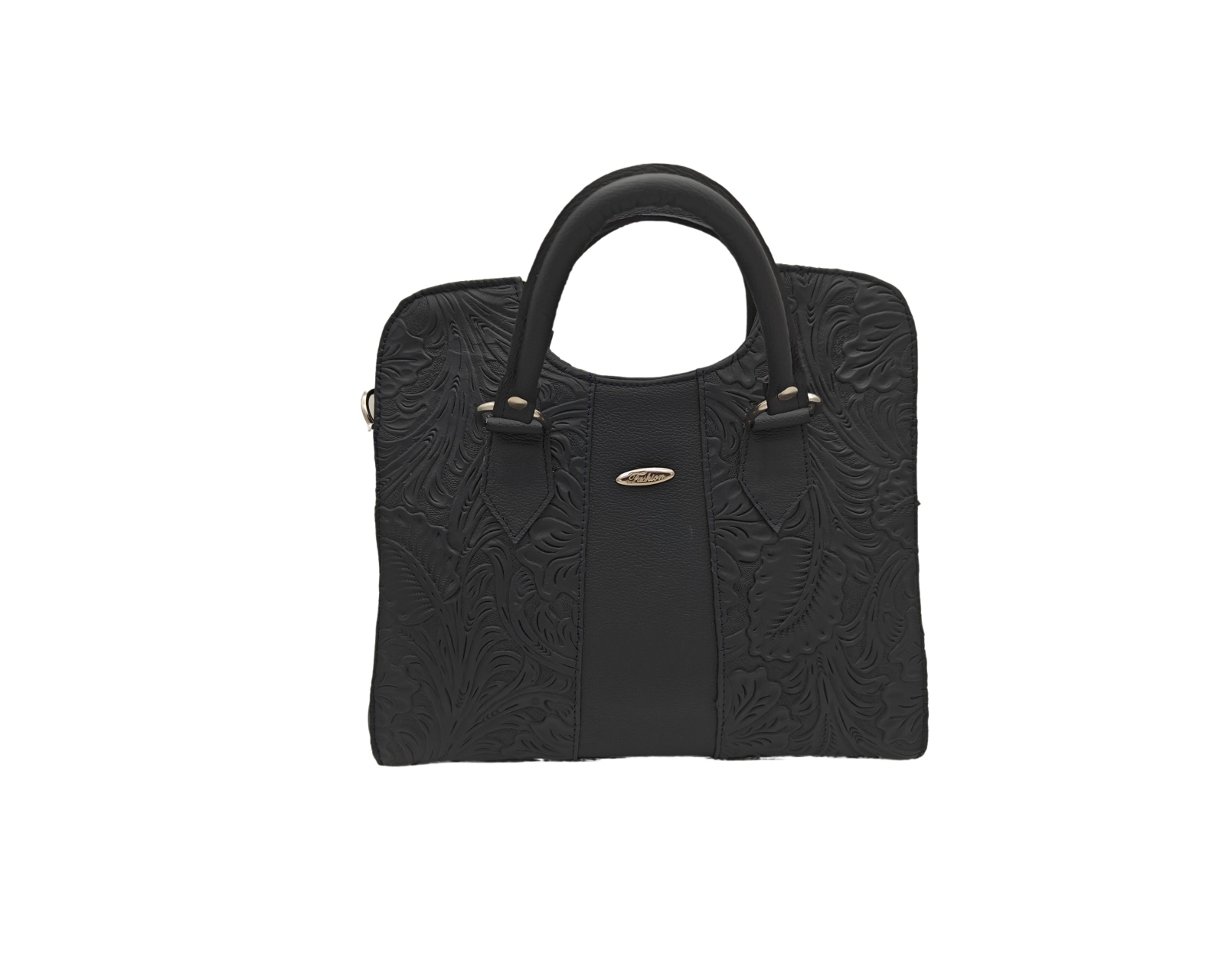 Bolsa En Piel Vacuno Cincelada Fana Thaliss Negro