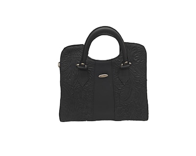 Foto 1 | Bolsa En Piel Vacuno Cincelada Fana Thaliss Negro