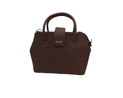 Foto 1 | Bolsa En Piel Vacuno Cincelada Fana Marbella Chocolate