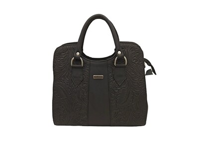 Foto 1 | Bolsa En Piel Vacuno Cincelada Fana Thaliss Chocolate