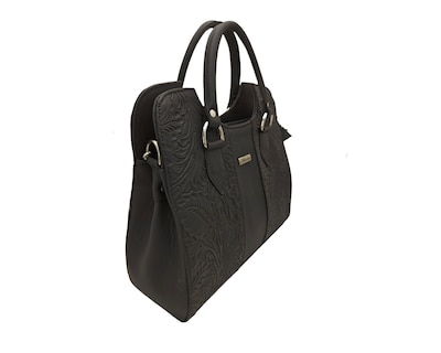 Foto 2 | Bolsa En Piel Vacuno Cincelada Fana Thaliss Chocolate