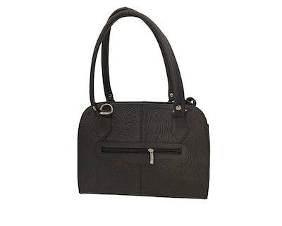 Foto 2 | Bolsa En Piel Vacuno Cincelada Fana Maribel Negro