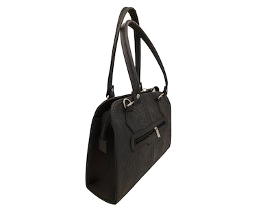 Foto 3 | Bolsa En Piel Vacuno Cincelada Fana Maribel Negro