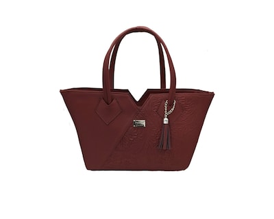 Foto 1 | Bolsa En Piel Vacuno Cincelada Fana Lorena Chedrón