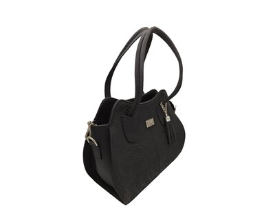 Foto 2 | Bolsa En Piel Vacuno Cincelada Fana Cleopatra Negro